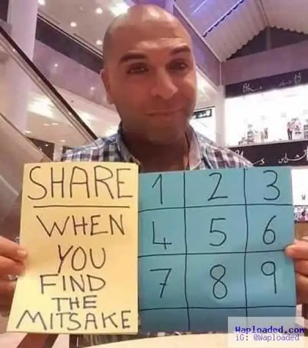 Can you spot the mistake in this photo?